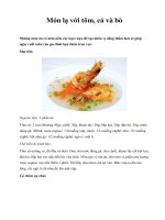 Món lạ với tôm, cá và bò docx
