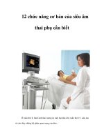 12 chức năng cơ bản của siêu âm thai phụ cần biết pot