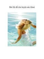 Bơi lội để rèn luyện sức khoẻ pdf