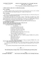 Đề thi thử đh môn văn số 1