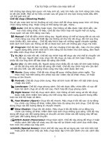 Các kí hiệu cơ bản của máy ảnh số