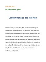 Kiến thức lớp 10 Ca dao Việt Nam –cái tình trong ca dao doc
