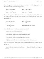 Bài tập trắc nghiệm Vật lí 12 Nâng cao pdf