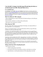 Sự cần thiết và hướng cách khắc phục lỗi phát hiện khi kiểm tra an toàn hệ quản trị CSDL microsoft SQL server