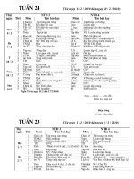 lịch báo giang lớp ghép 3-4