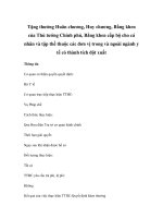 Tặng thưởng Huân chương, Huy chương, Bằng khen của Thủ tướng Chính phủ, Bằng khen cấp bộ cho cá nhân và tập thể thuộc các đơn vị trong và ngoài ngành y tế có thành tích đột xuất pdf