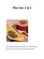 Mẹo hay ý lạ 2 pptx