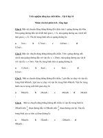 Trắc nghiệm đông học chất điểm – Vật lí lớp 10 potx