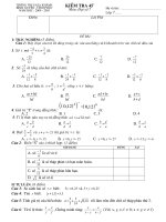 Kiểm tra 45'''' Toán 7 (Số 07)