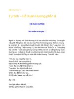Kiến thức lớp 11 Tự tình – Hồ Xuân Hương-phần 8 docx