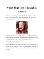 9 cách đối phó với cô nàng ghen ''''quá liều'''' potx