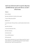 Quyết toán chế độ ốm đau đối với người lao động tham gia BHXH bắt buộc, nghỉ việc để chăm sóc con dưới 7 tuổi bị ốm đau doc