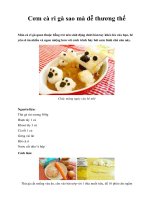 Cơm cà ri gà sao mà dễ thương thế doc