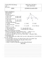 TUYỂN CÁC ĐỀ KT HÌNH 6(MỚI)