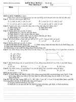 Kiểm tra 45'''' môn Toán 8 (Số 06)