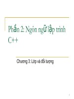 Ngôn ngữ lập trình C++_Chuong3_Lop&DoiTuong pps