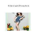 Đi dép xỏ ngón dễ bị ung thư da ppt