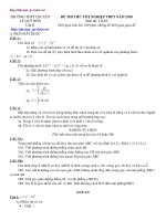 Đề Toán TN Trường Lê Quý Đôn