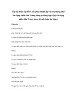 Cấp lại hoặc cấp đổi Giấy phép thành lập và hoạt động Quỹ tín dụng nhân dân Trung ương (trường hợp Quỹ tín dụng nhân dân Trung ương bị mất hoặc hư hỏng) pptx