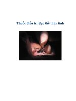 Thuốc điều trị đục thể thủy tinh pptx