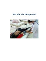 Khi nào nên đi cấp cứu? docx