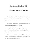 Về Những hoan lạc và đam mê - Zarathustra đã nói như thế pptx