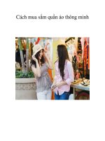 Cách mua sắm quần áo thông minh pptx
