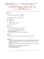 ĐỀ THI HKI- L11 (số 1) + DAP AN