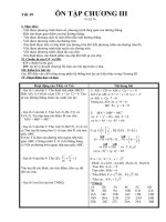 Tiết 39.  ÔN TÂP CHƯƠNG III