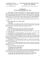 Thông báo tuyên sinh lớp 6,lớp 10 năm học 2010-2011