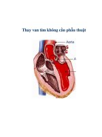 Thay van tim không cần phẫu thuật pptx