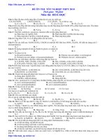 Thi Thử TN Hóa 2010 số 14