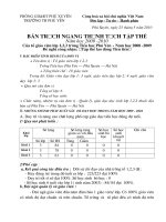 Báo cóa thành tích tổ khối tiêu học