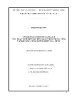 Chuyên đề nghiên cứu sinh ứng dụng lý thuyết ma trận r tính toán tiết diện bắt bức xạ nơtron trong vùng năng lượng cộng hưởng phân giải được