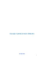 TÀI LIỆU TẬP HUẤN MÁY TÍNH