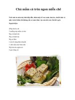 Chả mắm cá trèn ngon miễn chê doc