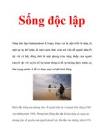 Sống độc lập ppt