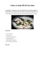 Cháo cá chép bồi bổ sức khỏe ppsx