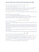 Đề thi Tuyển sinh vào lớp 10 Tỉnh Lâm đồng năm 2001
