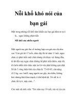 Nỗi khổ khó nói của bạn gái ppt