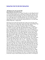 Quảng Nam: Địa Chí, Địa Danh Quảng Nam ppt