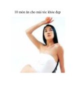 10 món ăn cho mái tóc khỏe đẹp pps