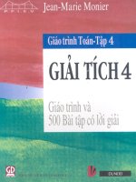 Giáo trình toán học Tập 4 P1 docx