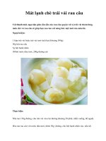 Mát lạnh chè trái vải rau câu docx