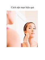 Cách nặn mụn hiệu quả pps