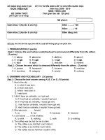 Tiếng Anh vào 10 (chuyên )