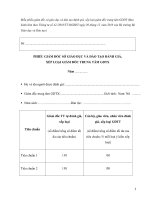 Mẫu phiếu giám đốc sở giáo dục và đào tạo đánh giá, xếp loại giám đốc ppt