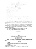 Bộ đề kiểm tra văn lớp 7 + 9 cả năm có đáp án