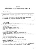 Giáo trình điều dưỡng ngoại khoa (Bài 28) doc