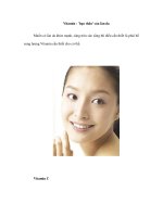Vitamin - ''''bạn thân'''' của làn da potx